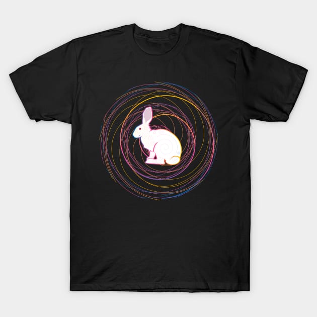 White Rabbit T-Shirt by Maxsomma